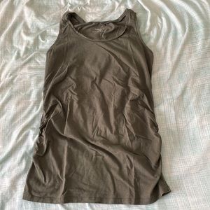 Maternity army green tank